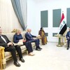 الحلبوسي ومفوض الأمم المتحدة لحقوق الإنسان يناقشان قضايا النازحين والإخفاء القسري وحرية التعبير