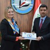 لبحث سبل تعزيز التعاون المشترك بين البلدين... وكيل وزير العدل الاقدم يستقبــل سفيرة جمهورية ايرلندا في بغداد