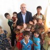 وفد منظمة حمورابي يتفقد احد مخيمات النازحين في عينكاوا  وليم وردا :علينا شد العزيمة لمواجهة جرائم الإرهابيين و ليس الفرار منهم