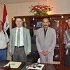 السيد وكيل وزارة الثقافة الاستاذ مهند الدليمي يحتفي بالقاص حسن موسى 