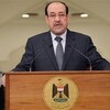 المالكي: نرفض التفاوض مع الإرهابيين ومن يمثلهم في العملية السياسية ليس شريكاً
