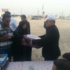•	الفريق الاغاثي التابعة لمنظمة حمورابي لحقوق الإنسان بالتعاون مع كروب علي الوردي يشمل بالإغاثة (107) عائلة نازحة   