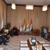 •	وفد مشترك من منظمة حمورابي لحقوق الأنسان ومنظمة التضامن المسيحي الدولية يزور نيافة المطران بشار وردا في مقر أبرشية أربيل وتوابعها للكنيسة الكلدانية .