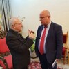 •	وفد مشترك من شبكة تحالف الاقليات العراقية ومعهد الولايات المتحدة للسلام يزور غبطة الكاردينال لويس ساكو