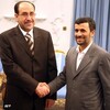 المالكي يحظى بدعم ايران واحمدي نجاد يؤكد أن مستقبل المنطقة يعتمد على الانتصار على المسلحين