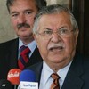 الطالباني يؤكد عدم وجود خطط لدى الديموقراطيين لسحب القوات الأميركية من العراق سريعا