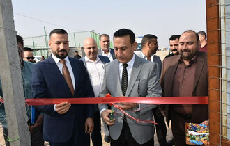 مدير عام صحة الانبار يزور مخيمات النازحين في قضاء عامرية الصمود ويفتتح بيت صحي لتعزيز الخدمات الطبية المقدمة لهم