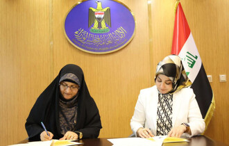 مذكرة تعاون بين دائرة تمكين المرأة العراقية في مجلس الوزراء وجامعة الزهراء للبنات لمعالجة قضايا المرأة والأسرة