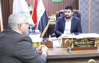 العمل ومنظمة يونامي تبحثان ملف النازحين