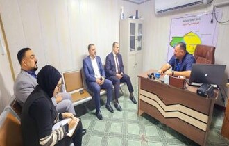 المفوضية تزور مخيمات بزيبز العشوائية في الأنبار للاطلاع على أوضاع النازحين