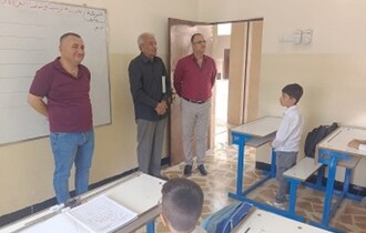 لويس مرقوس ايوب يتفقد مؤسستين تعليميتين تربويتين في بغديدا