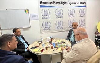 اجتماع مشترك بين منظمة حمورابي لحقوق الإنسان ووفد من وزارة العمل والشؤون الاجتماعية
