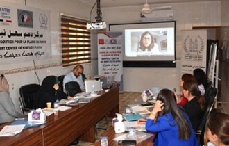 منظمة حمورابي لحقوق الانسان تقيم ورشة تدريبية لمعالجة الآثار النفسية نتيجة الحريق الذي ضرب الحمدانية
