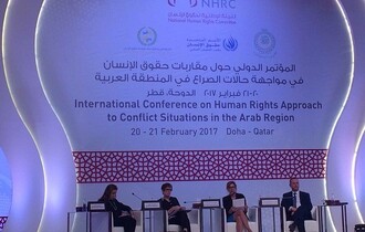 •	أربعة وثلاثون توصية يصدرها مؤتمر الدوحة الدولي من اجل إيجاد مقاربات لحقوق الانسان وحماية المدنيين خلال الصراعات