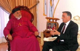السكرتير  العام للحركة الديمقراطية الاشورية يونادم كنا يزور قداسة البطريك مار دنخا وعدد من الشخصيات في امريكا 