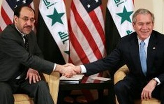 بوش يصف المالكي بالزعيم القوي ويجدد دعمه لعراق ديموقراطي حر