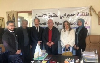الأستاذ وليم وردا يستقبل وفداً مشتركاً من منظمتي المركز العراقي لتأهيل المرأة وتشغيلها و المركز الديموقراطي لتأهيل الشباب