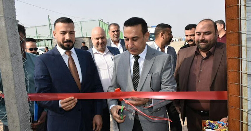 مدير عام صحة الانبار يزور مخيمات النازحين في قضاء عامرية الصمود ويفتتح بيت صحي لتعزيز الخدمات الطبية المقدمة لهم