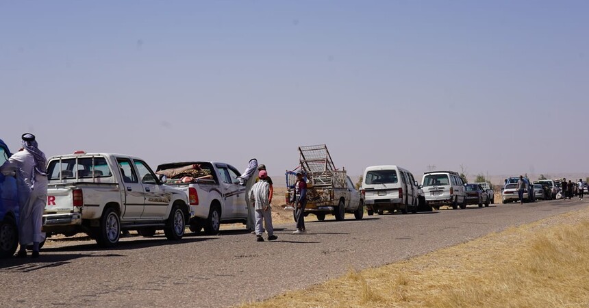 عودة آخر وجبة من نازحي ديالى إلى بلدة ساخنة