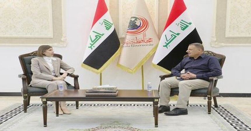 محافظ ديالى يبحث مع وزيرة الهجرة ملف النازحين وتامين عودتهم الى ديارهم