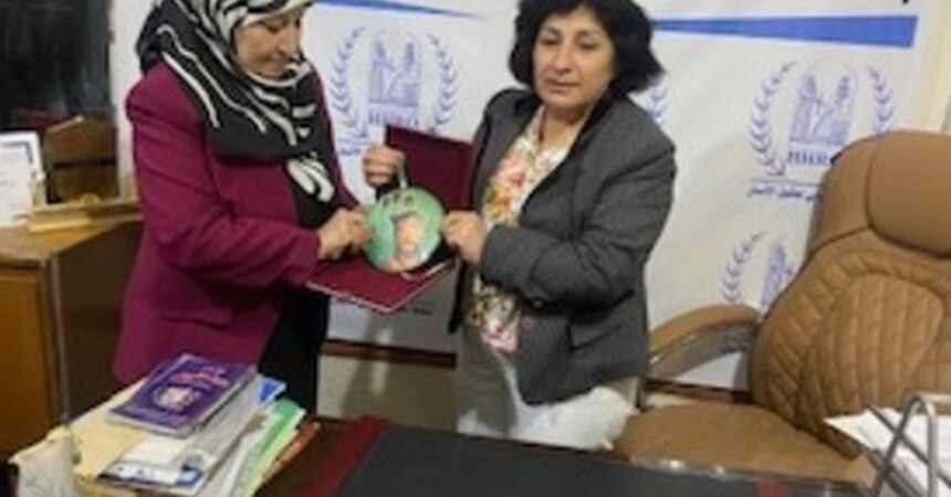 منظمة حمورابي لحقوق الإنسان تضيّف الاكاديمية العراقية المتميزة البرفسورة آمنة نعمة الثويني