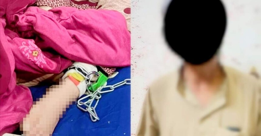 قيدها بالسلاسل على سريرها.. انقاذ شابة عشرينية من