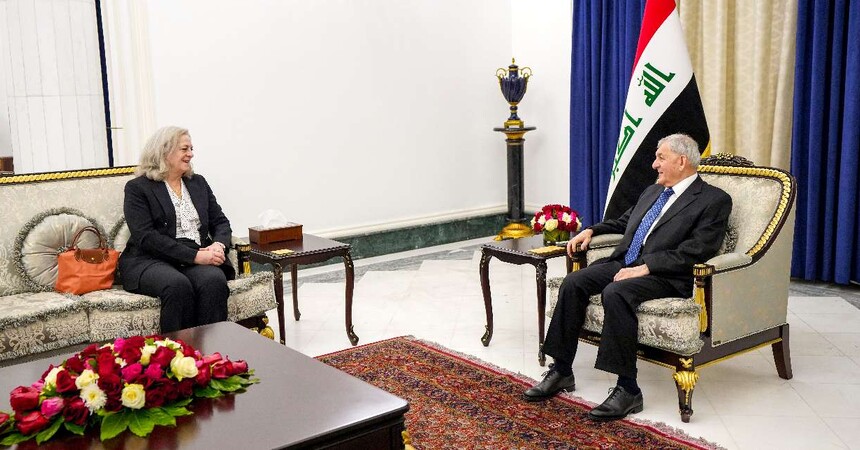رئيس الجمهورية يستقبل السفيرة الأمريكية
