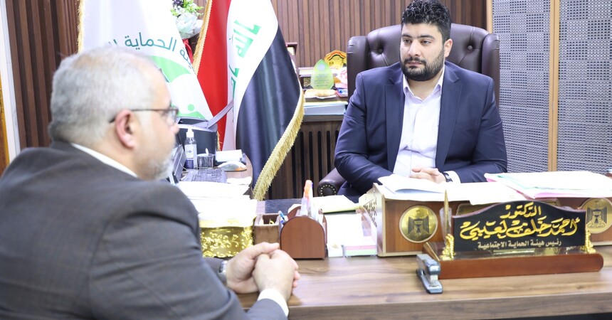 العمل ومنظمة يونامي تبحثان ملف النازحين