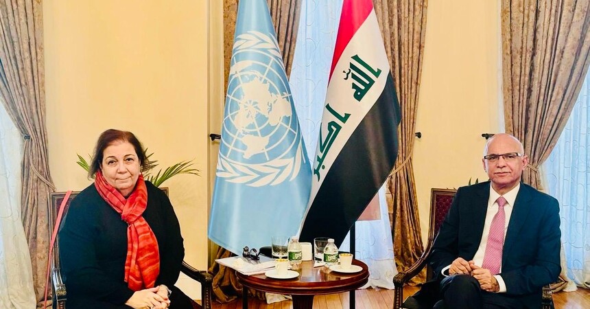 ممثل العراق لدى الأمم المتحدة يلتقي المديرة الإقليمية لمكتب صندوق الأمم المتحدة للطفولة (اليونيسف)