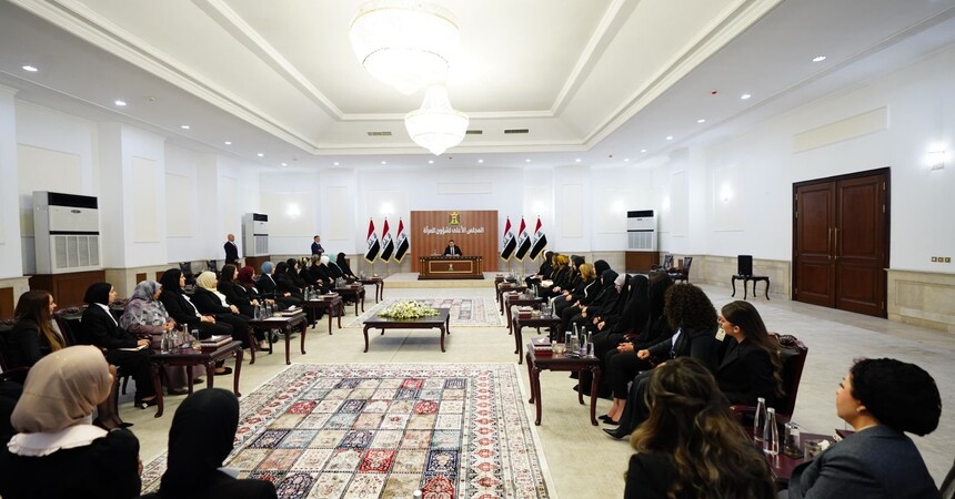 رئيس الوزراء يعلن استعداد الحكومة لدعم أية فعالية أو نشاط نسوي عربي أو دولي يقام في العراق