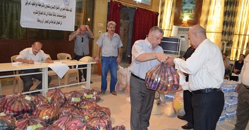 بالشراكة والتعاون مع المعهد العراقي • منظمة حمورابي لحقوق الانسان تنفذ مشروع اغاثة جديد في ناحية برطلة