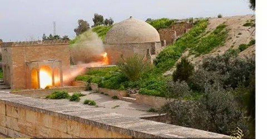 الارهابيون الداعشيون يواصلون جرائمهم في تدمير المعالم الحضارية و التراثية و الروحية في محافظة نينوى