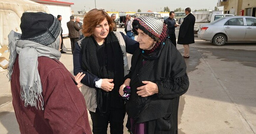 • رئيسة منظمة حمورابي لحقوق الإنسان و نائب رئيس المنظمة وعدد من أعضائها يلتقون مجددا مجموعة من الناجيات و الناجين