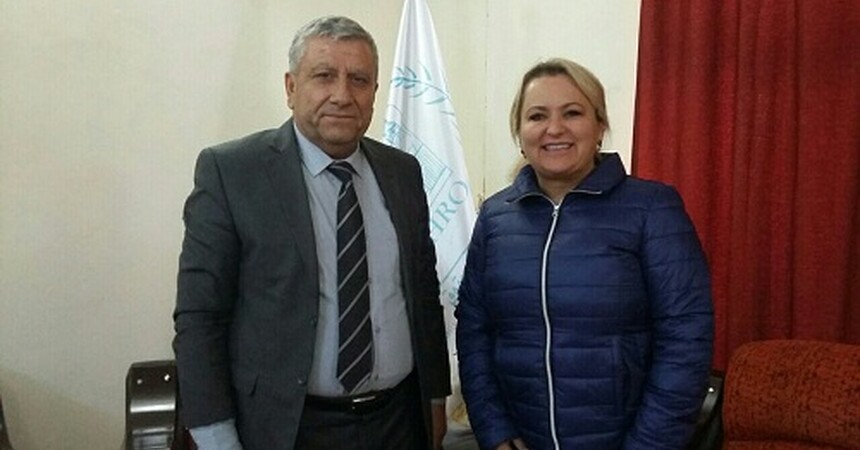 • معاون عميد جامعة سالت ليك للتمريض السيدة فرانسين ويسس تزور مقر منظمة حمورابي لحقوق الانسان في اربيل