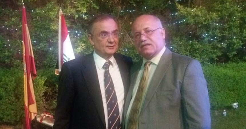 • سفير إسبانيا في بغداد السيد خوان خوسيه اسكوبار يستقبل السيدة باسكال وردا والسيد وليم وردا