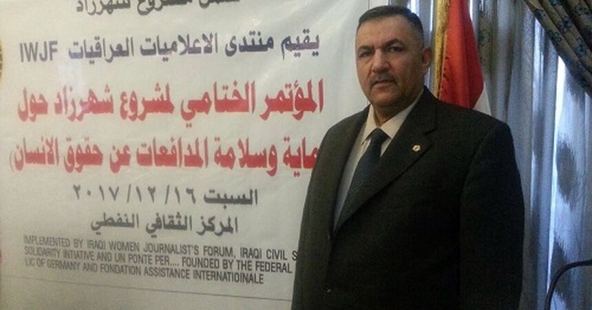 •	السيد خالد عبد الغفار عضو الهيئة العامة لمنظمة حمورابي لحقوق الانسان يشارك في اعمال ختام مشروع حماية المدافعين عن حقوق الانسان