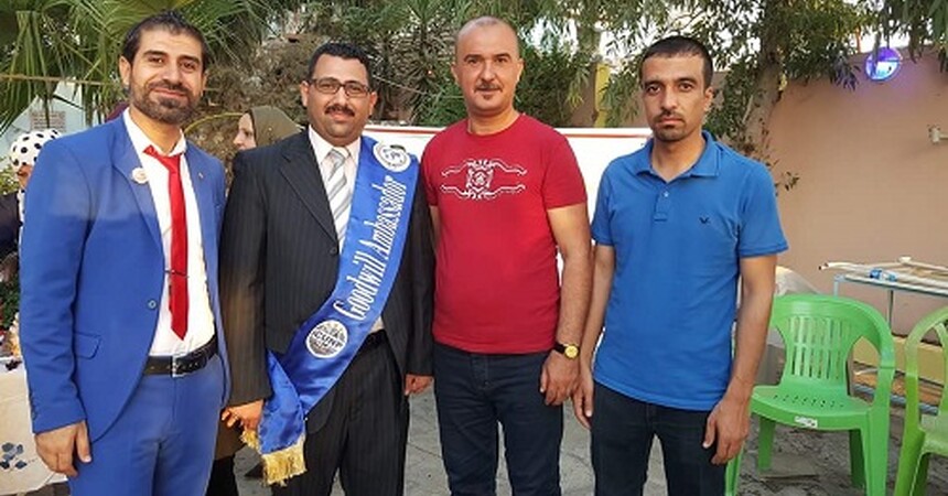 • المهندس لؤي كمال اوراها يشارك في نشاط تكريما للمدرب عقيل العذارى