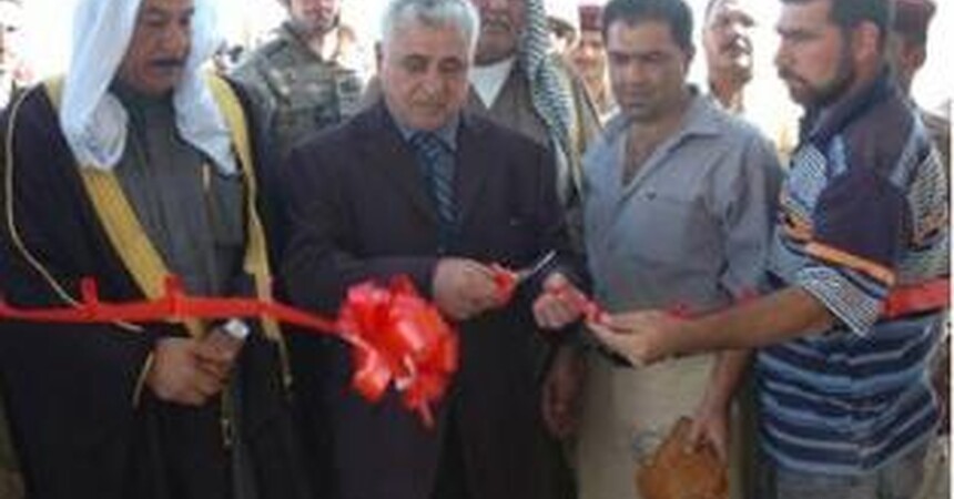 افتتاح مدرسة الزرقاء في حي كان سابقا مهدد من قبل القاعدة