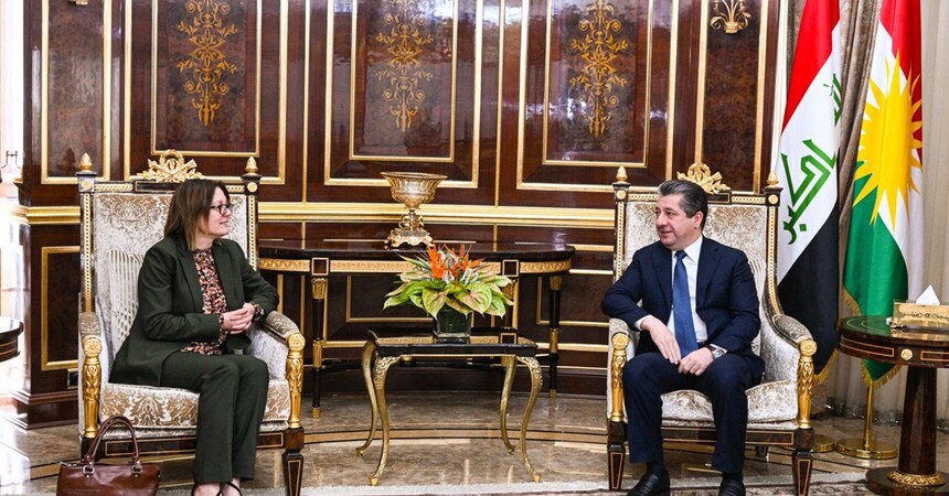 رئيس حكومة إقليم كوردستان يستقبل السفيرة السويدية لدى العراق