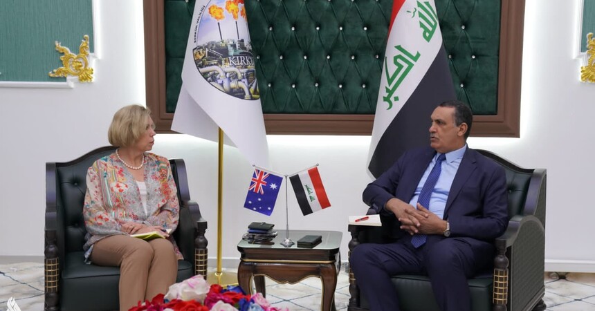 محافظ كركوك والسفيرة الأسترالية يبحثان فرص التعاون في ستة مجالات